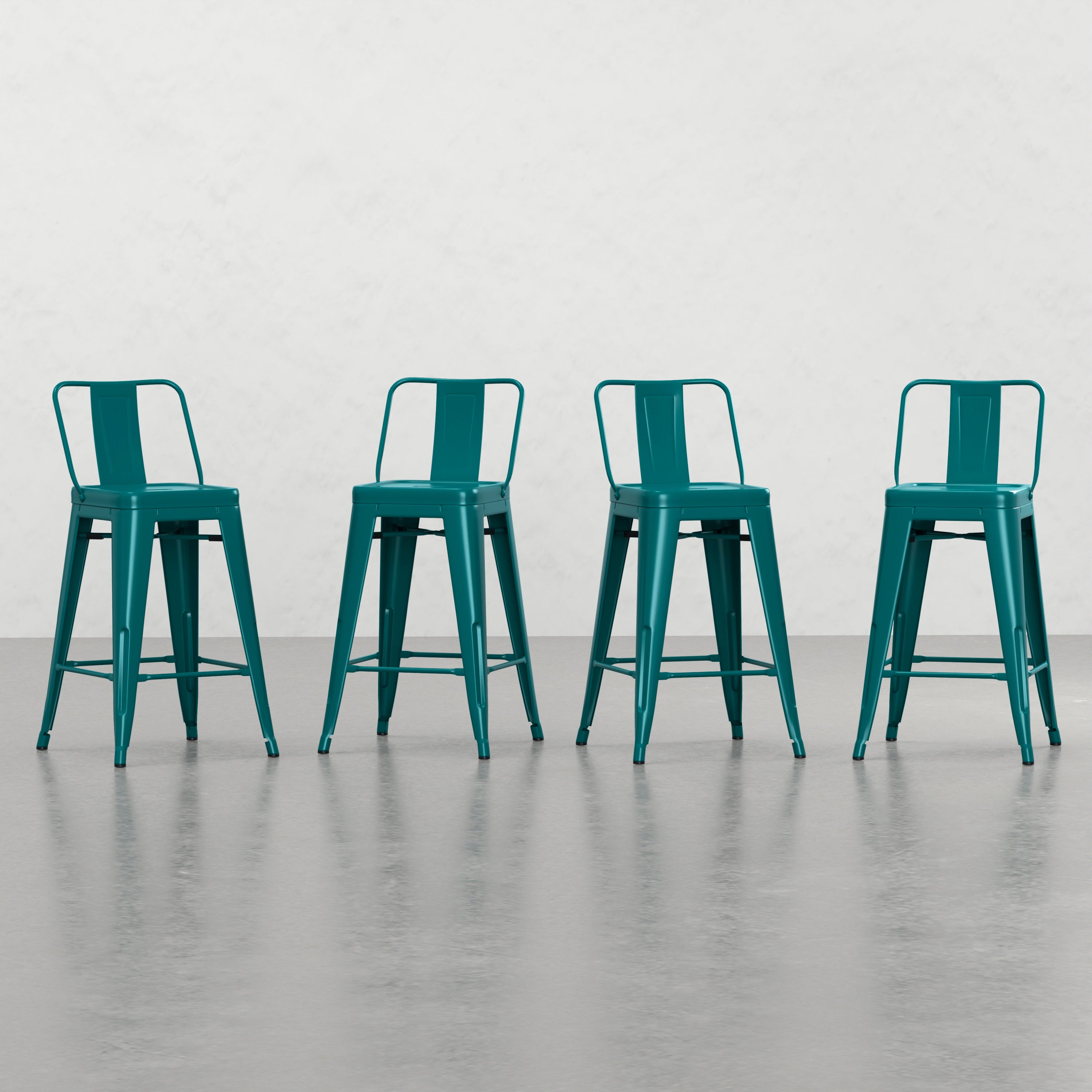 Keeley 24 inch Metal Counter Height Stool (Set of 4)