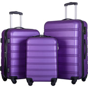 3 Piece Luggage Set Hardside Spinner Suitcase with TSA Lock 20' 24' 28' Available