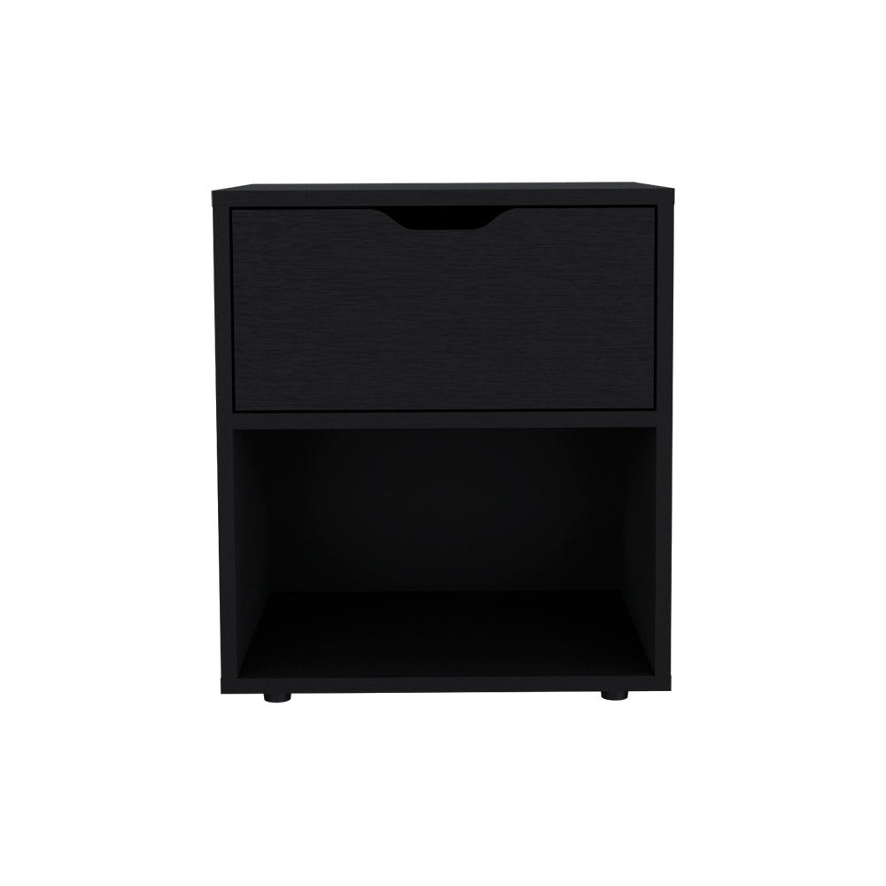 Nightstand Altheimer, Bedroom, Black