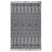 Guros Collection 8X10 White / Gray / Traditional Indoor / Outdoor Area Rug