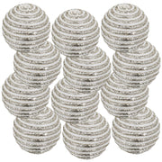 D3.9' Christmas Ball Ornaments, Plastic Decorative Hanging Ball Christmas Tree Ornaments for Holiday Party Decorations, Set of 12