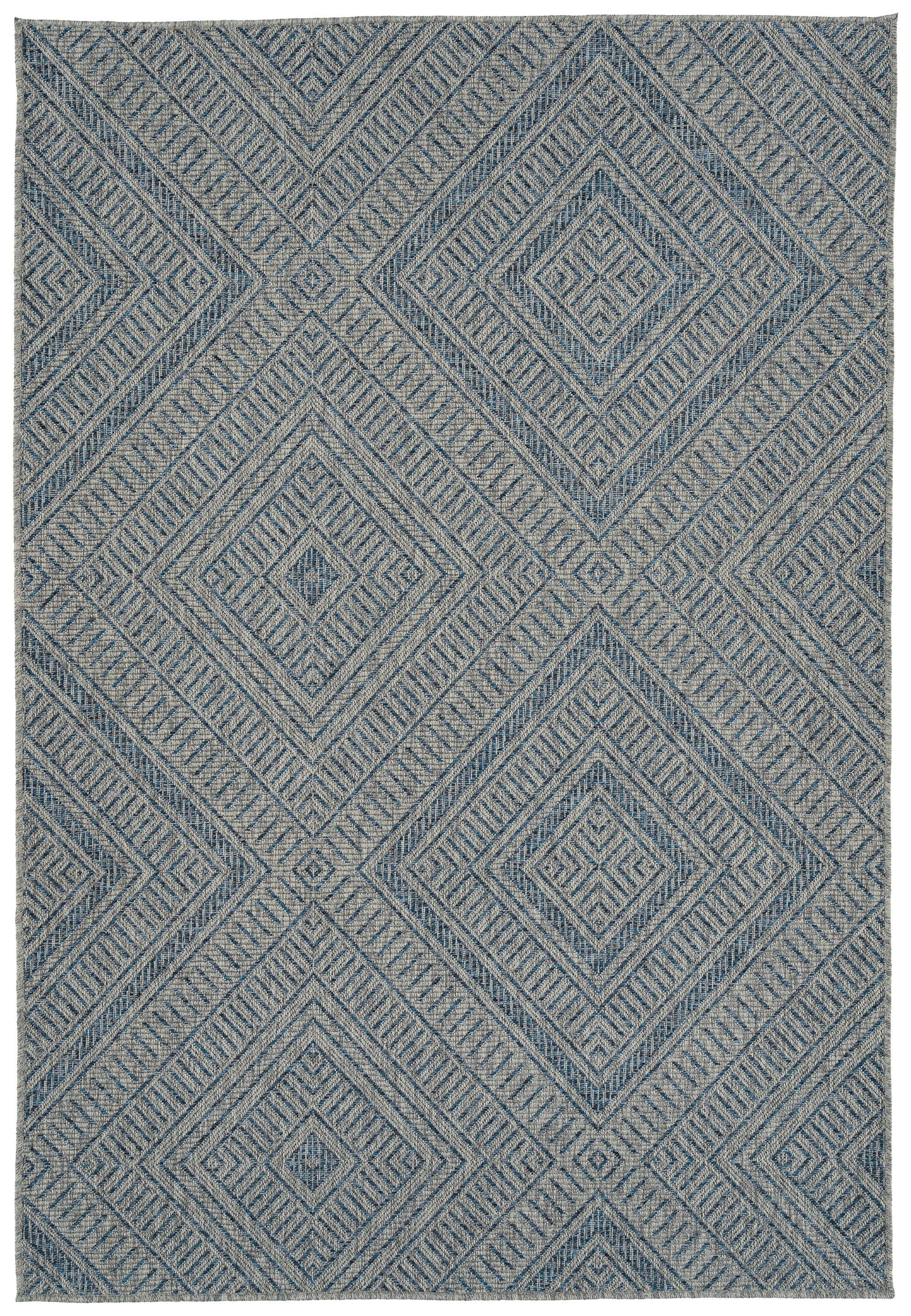 Modern, Transitional, Geometric, Southwestern, Textured High-Low Cut & Loop 2' x 6' Runner