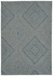 Modern, Transitional, Geometric, Southwestern, Textured High-Low Cut & Loop 5'3' x 7'6' Rectangle Area Rug