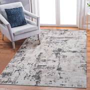 LOOM & LUXE Collection 5X7 Cream/Brown /Abstract Non-Shedding Living Room Bedroom Dining Home Office Stylish and Stain Resistant Area Rug