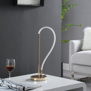 20.5' In Elastilight Led Tube W/ Magnetic End Contemporary Rose Gold Table Lamp