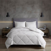 Oversized Down Alt Comforter with HeiQ Smart Temp Treatment White Full/Queen