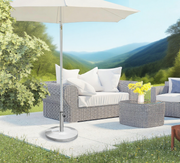 Round Stainless Steel Outdoor Patio Umbrella Stand Base