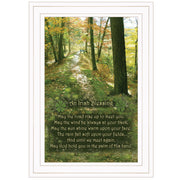 'Irish Blessing' By Trendy Decor 4U, Ready to Hang Framed Print, White Frame