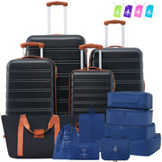 Hardshell Luggage Sets 4 pcs + Bag Spinner Suitcase with TSA Lock Lightweight-16'+20'+24'+28' Luggages