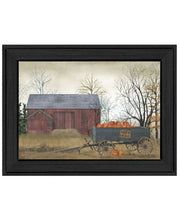'Pumpkin Wagon' by Billy Jacobs, Ready to Hang Framed Print, Black Frame