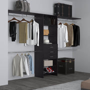 Closet System, 3 Drawers, 5 Shelves