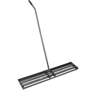 Lawn Leveling Rake, 48'x10' lawn Leveling Tool, Heavy Duty Effort Saving Lawn Level Tool,  7FT Steel Handle Lawn Leveler for Yard Garden Golf Course, Ease Level Soil Sand Dirt Surfaces and Fertilizer