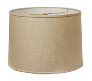 Slant Retro Drum Hardback Lampshade with Washer Fitter, Heather
