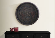 Clocks, 30' Round, Gear Mechanism, Large Oversized, Wall Clock, Black, Transitional