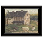 'Stone Barn' By Pam Britton, Ready to Hang Framed Print, Black Frame