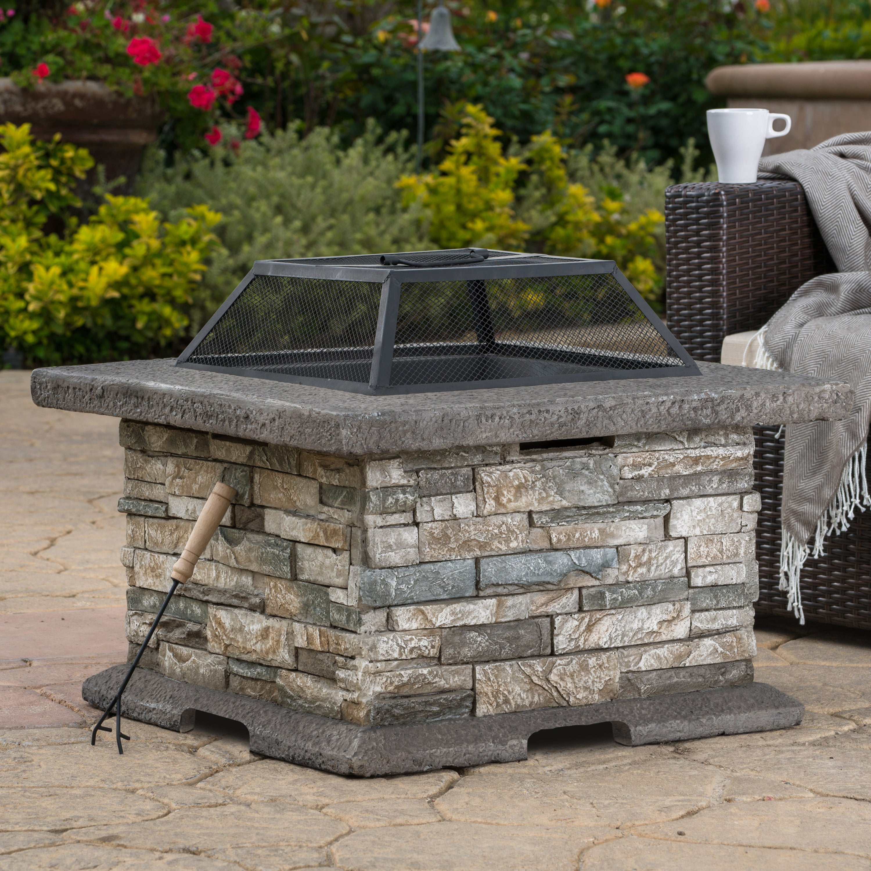 28' SQUARE MGO FIRE PIT