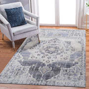 PAYAS Collection 6X9 Cream / Blue / Medallion Area Rug