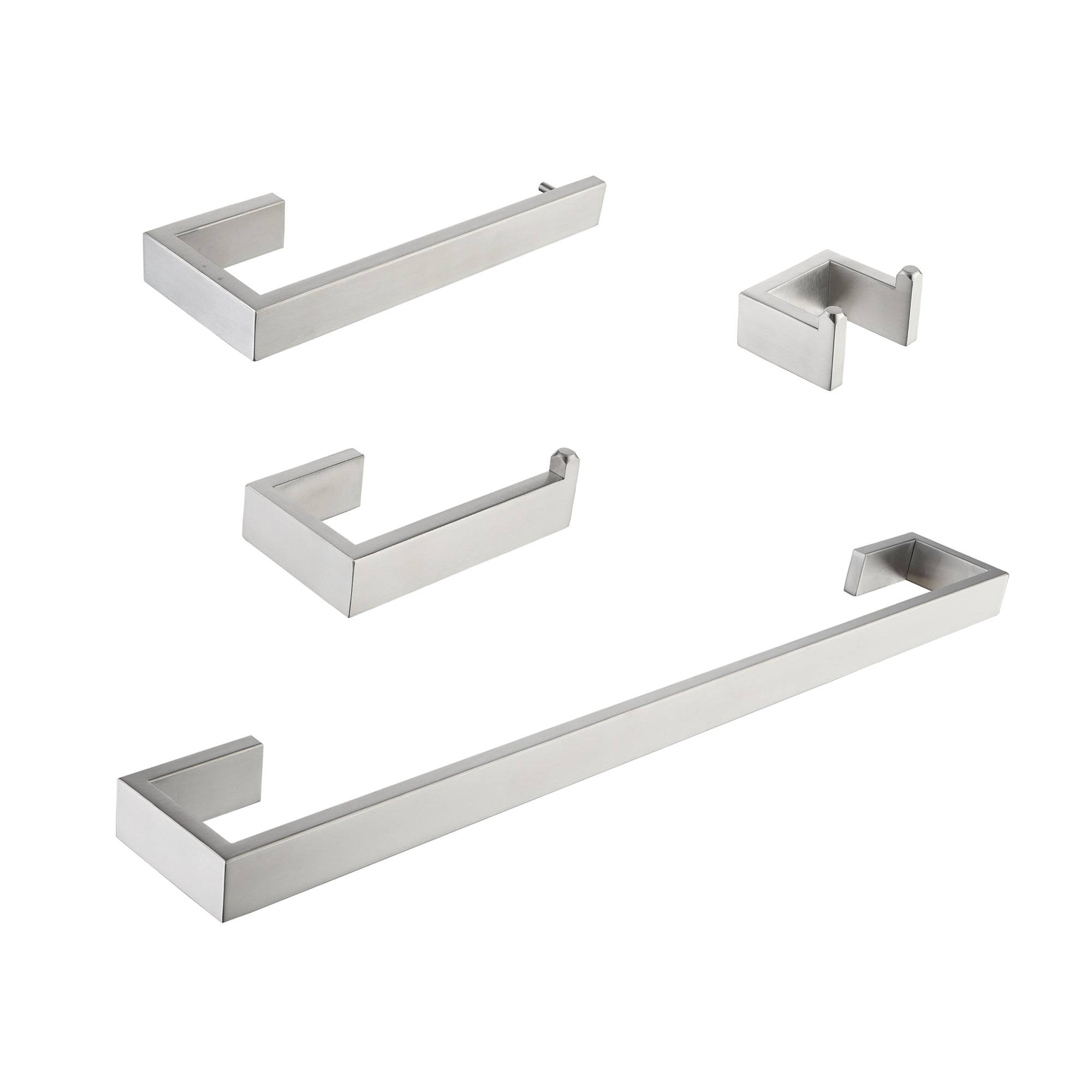 4- Piece Stainless Steel Bathroom Hardware Set