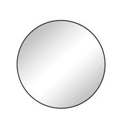 Modern Style 48 Inch Oversized Black Circular Metal Framed Wall Mirror for Bathroom, Living Room, Bedroom