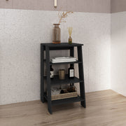 BATHBI 30' High  4-Tier Ladder Shelf  Organizer for Bathroom, Side Table, Living room in Black