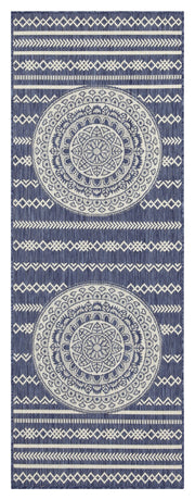 Sunshine GC_HAR2016 Blue 2 ft. 7 in. x 7 ft. 3 in. Indoor/Outdoor Area Rug