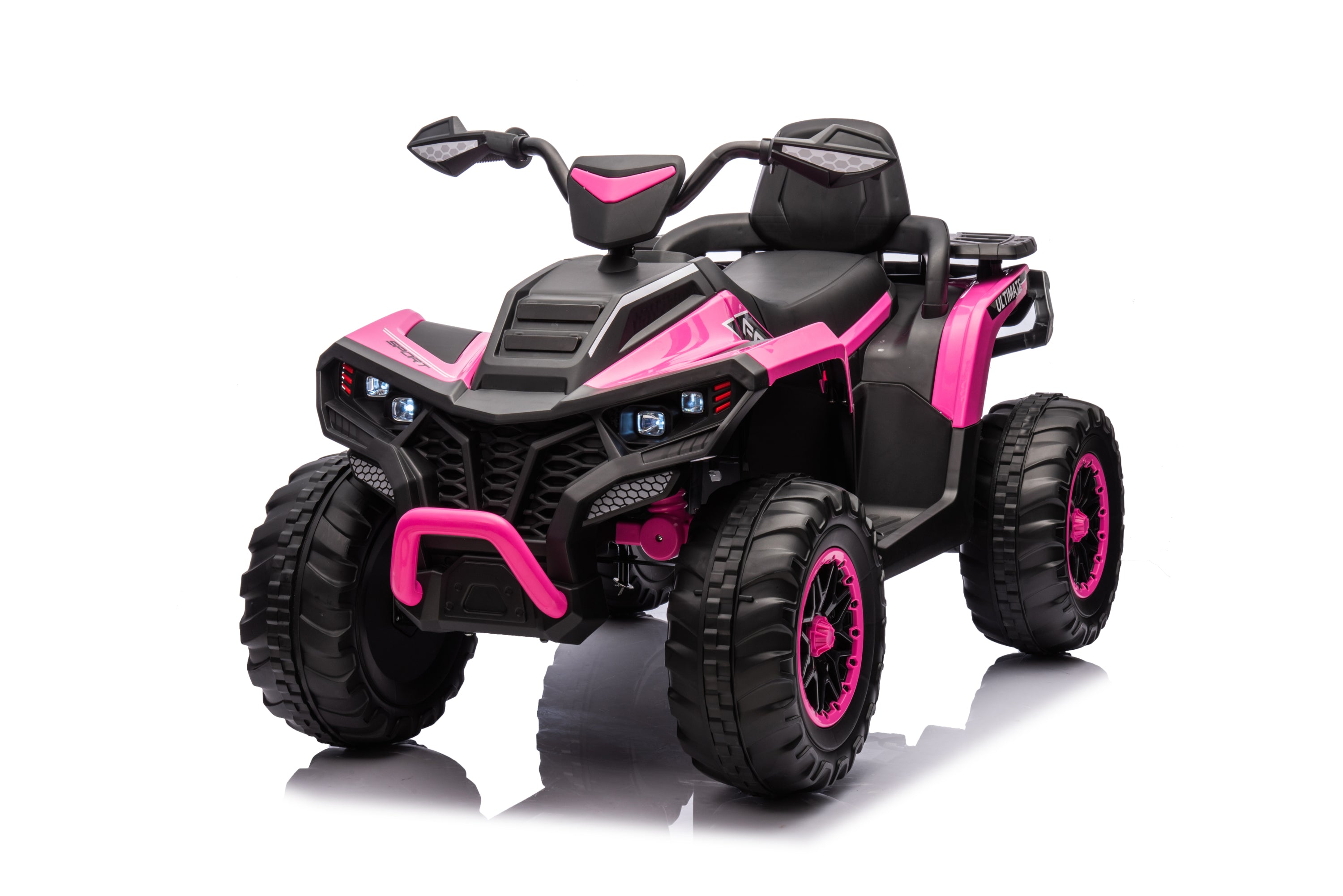 Kids ATV 4 Wheeler, 24V 4WD Electric ATV Ride On Toy for Big Kid w/ 2-Seater, 4x200W Motor, 6Mph Max Speed