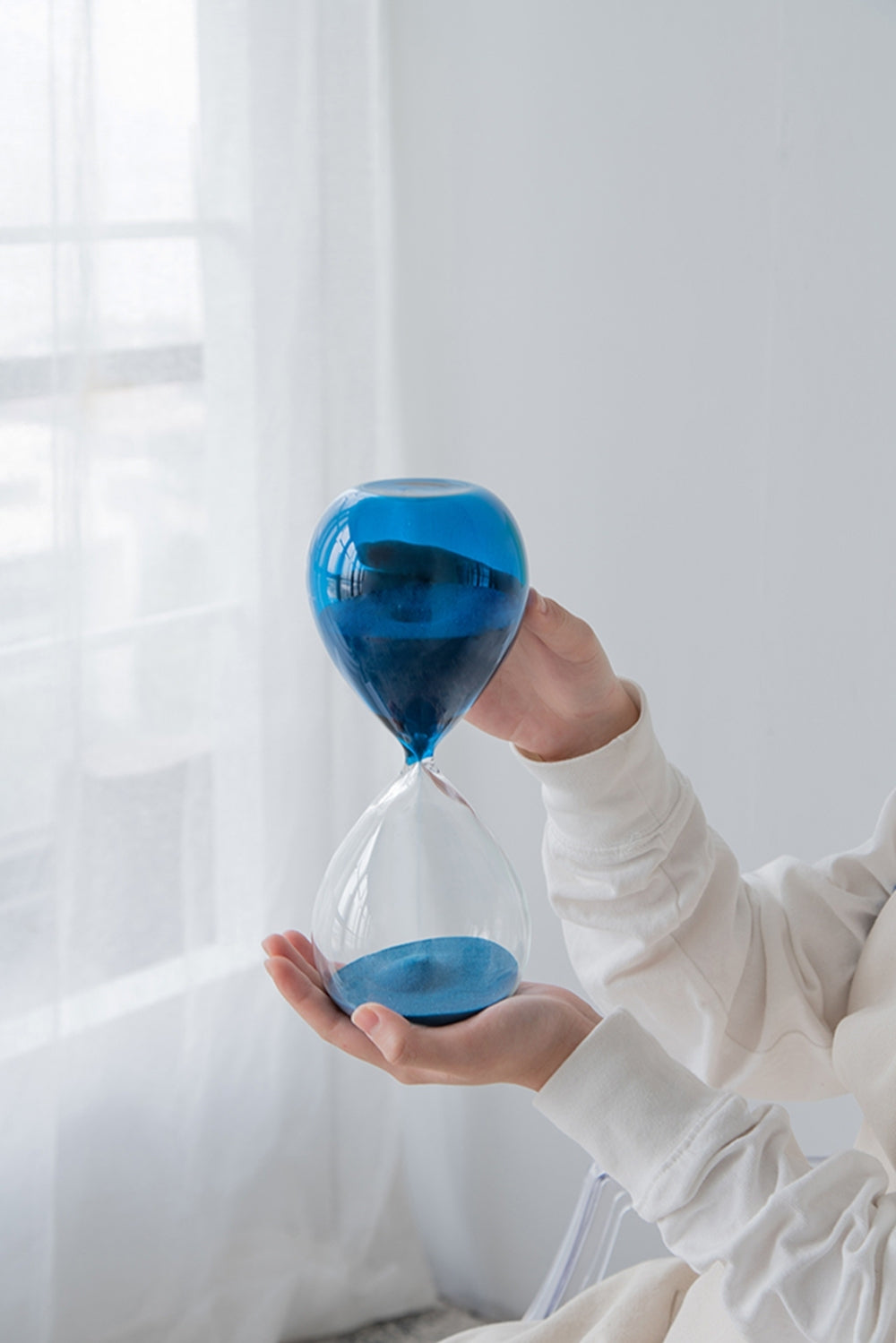 5x14' Hourglass, 60min Blue