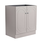 Modern 30' Freestanding Bathroom Vanity with Soft-Close Cabinet Doors in Khaki Plywood, Excluding Sink