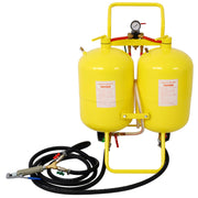 Dual Tank Abrasive Soda Blaster (2) 10 Gallon Tanks 100 lb. Abrasive