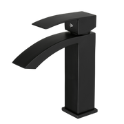 Black Bathroom Faucet, Brushed Black  Faucet for Bathroom Sink, Black Single Hole Bathroom Faucet Modern Single Handle Vanity Basin Faucet