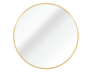 Gold 20 Inch Metal Round Bathroom Mirror