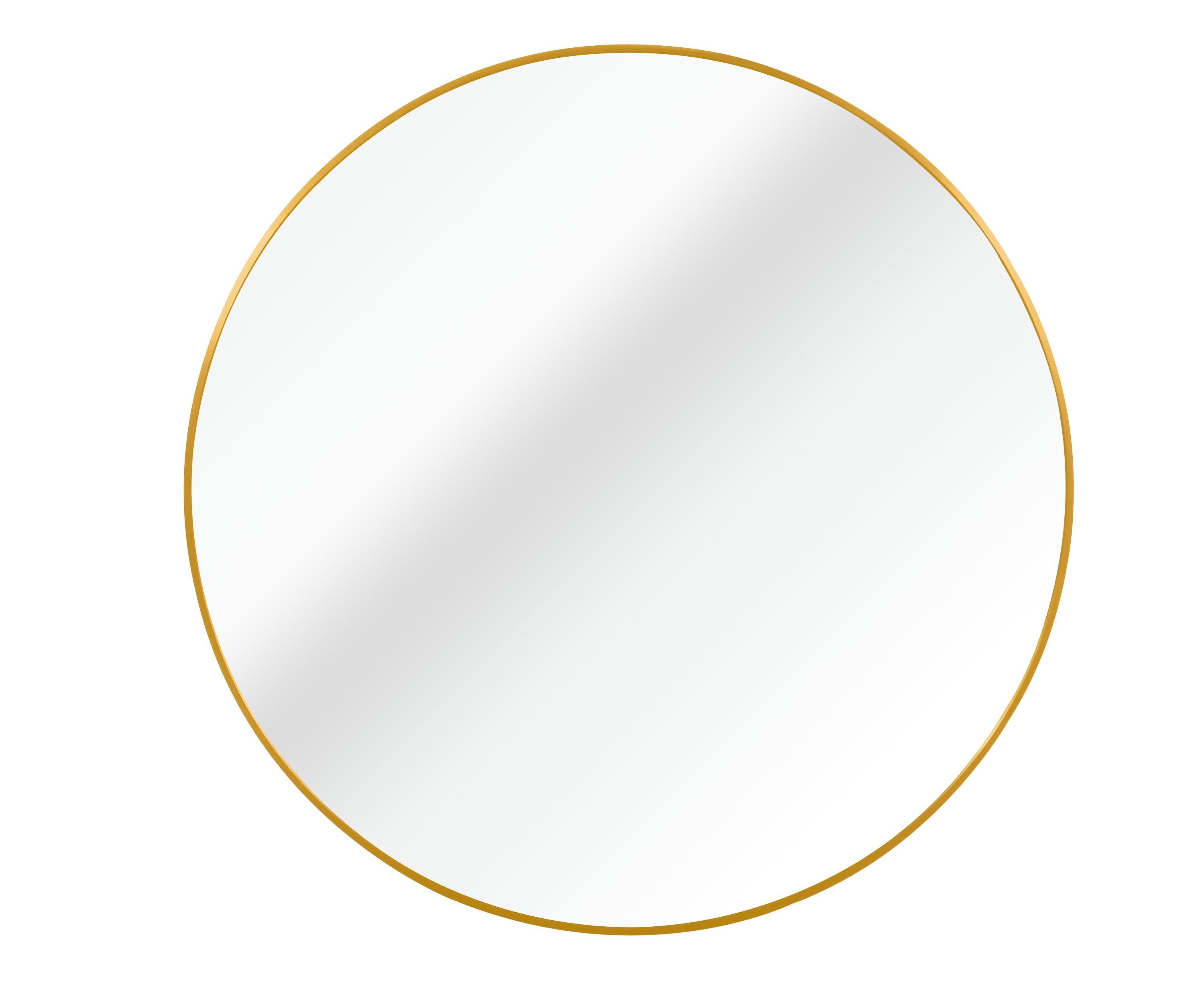 Gold 20 Inch Metal Round Bathroom Mirror