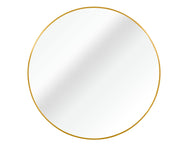 Gold 39 Inch Metal Round Bathroom Mirror