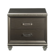 Dark Champagne 2-Drawer Nightstand