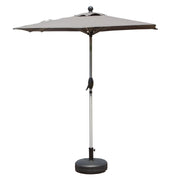 Rectangle Patio Umbrella with Crank Lift and Tilt Function, Grey (Base not included)