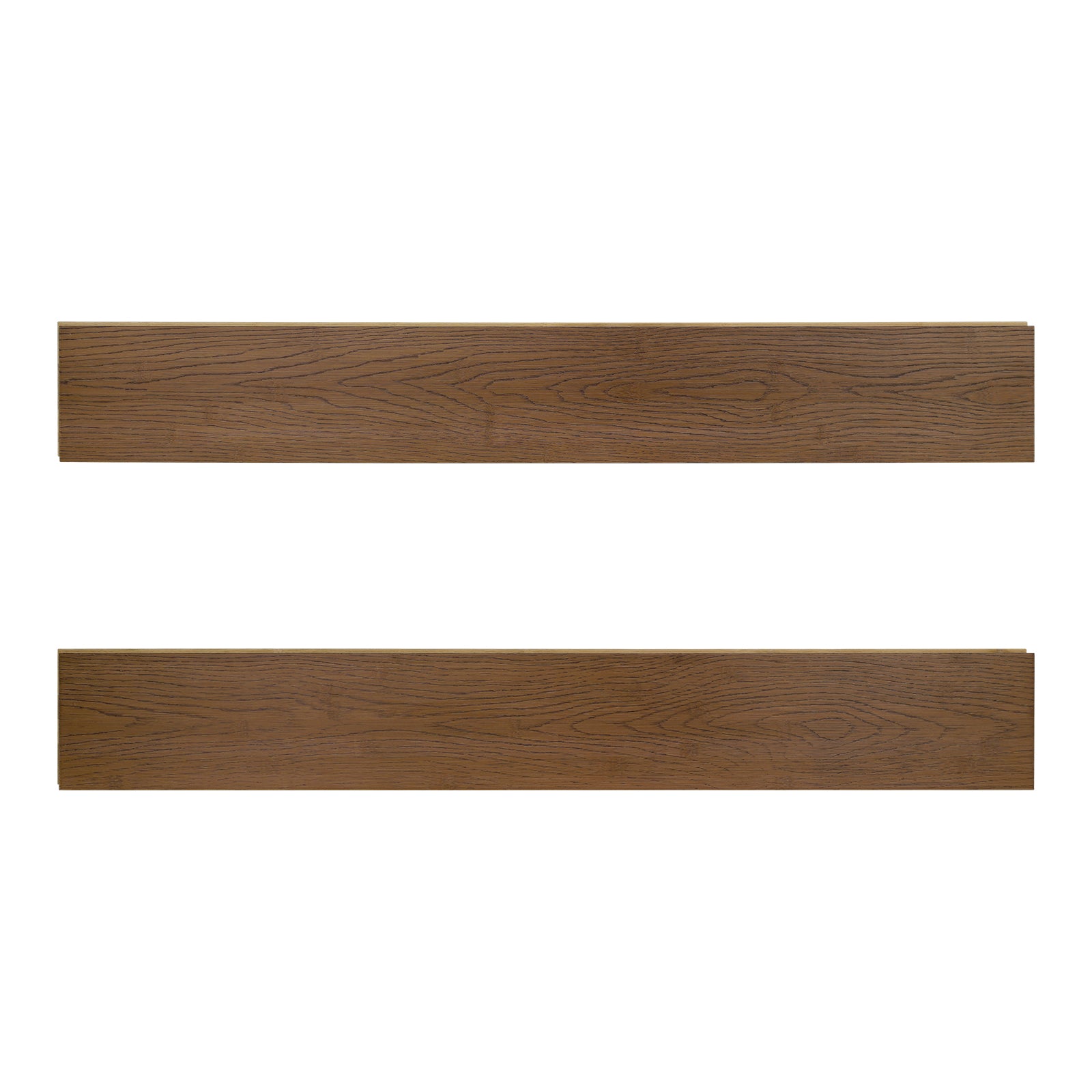 40.15' L X 5.11' W X 0.6' T Walnut Prefinished Tongue And Groove Solid Bamboo Flooring, 2.86 Sq.ft./Case (Set of 2)