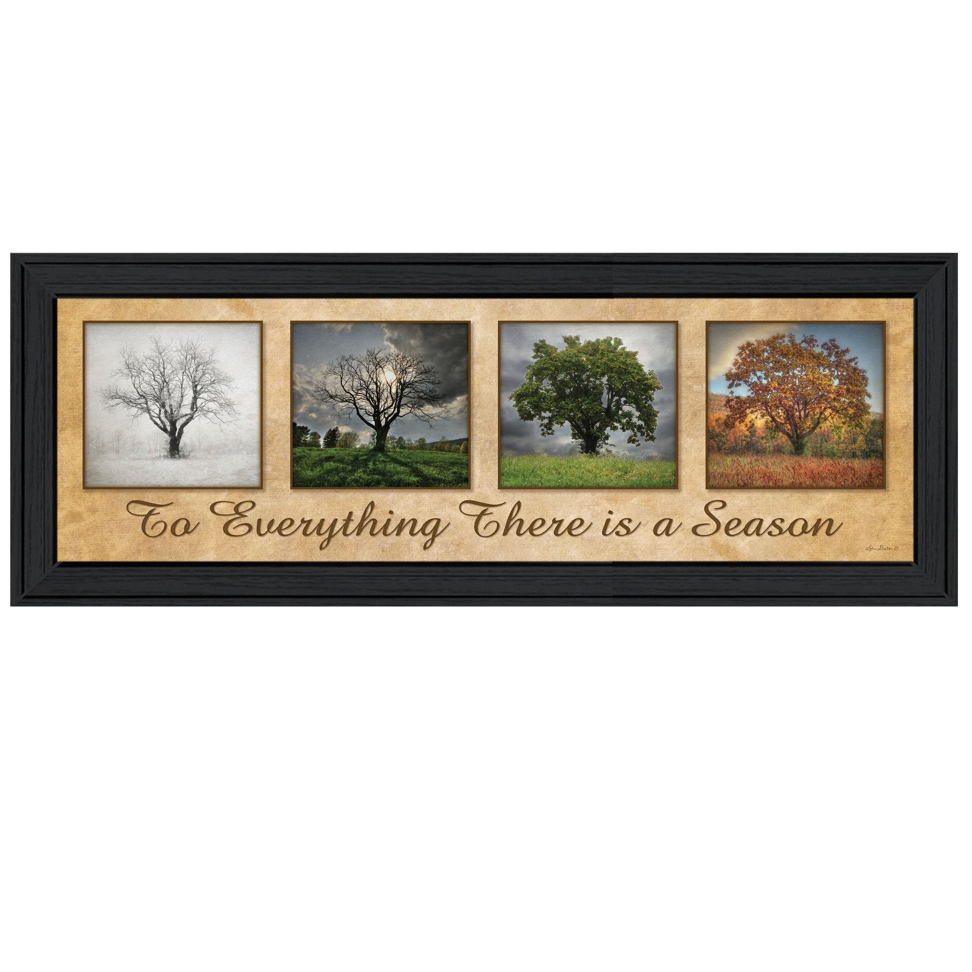 'There is a Season' By Lori Deiter, Ready to Hang Framed Print, Black Frame