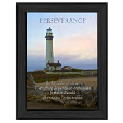 'Perseverance' By Trendy Decor4U, Printed Wall Art, Ready To Hang Framed Poster, Black Frame