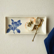 Magnolia ceramic serving platter  Premium Platter for Home and Kitchen, 9.8X4.13X1.18'