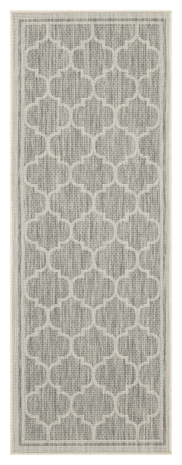 Sunshine GC_HAR2006 Silver 2 ft. 7 in. x 7 ft. 3 in. Indoor/Outdoor Area Rug