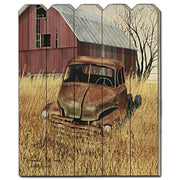 'Granddads Old Truck' by Billy Jacobs, Printed Wall Art on a Wood Picket Fence