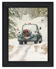 'Winter Park' by Artisan Bonnie Mohr , Ready to Hang Framed Print, Black Frame