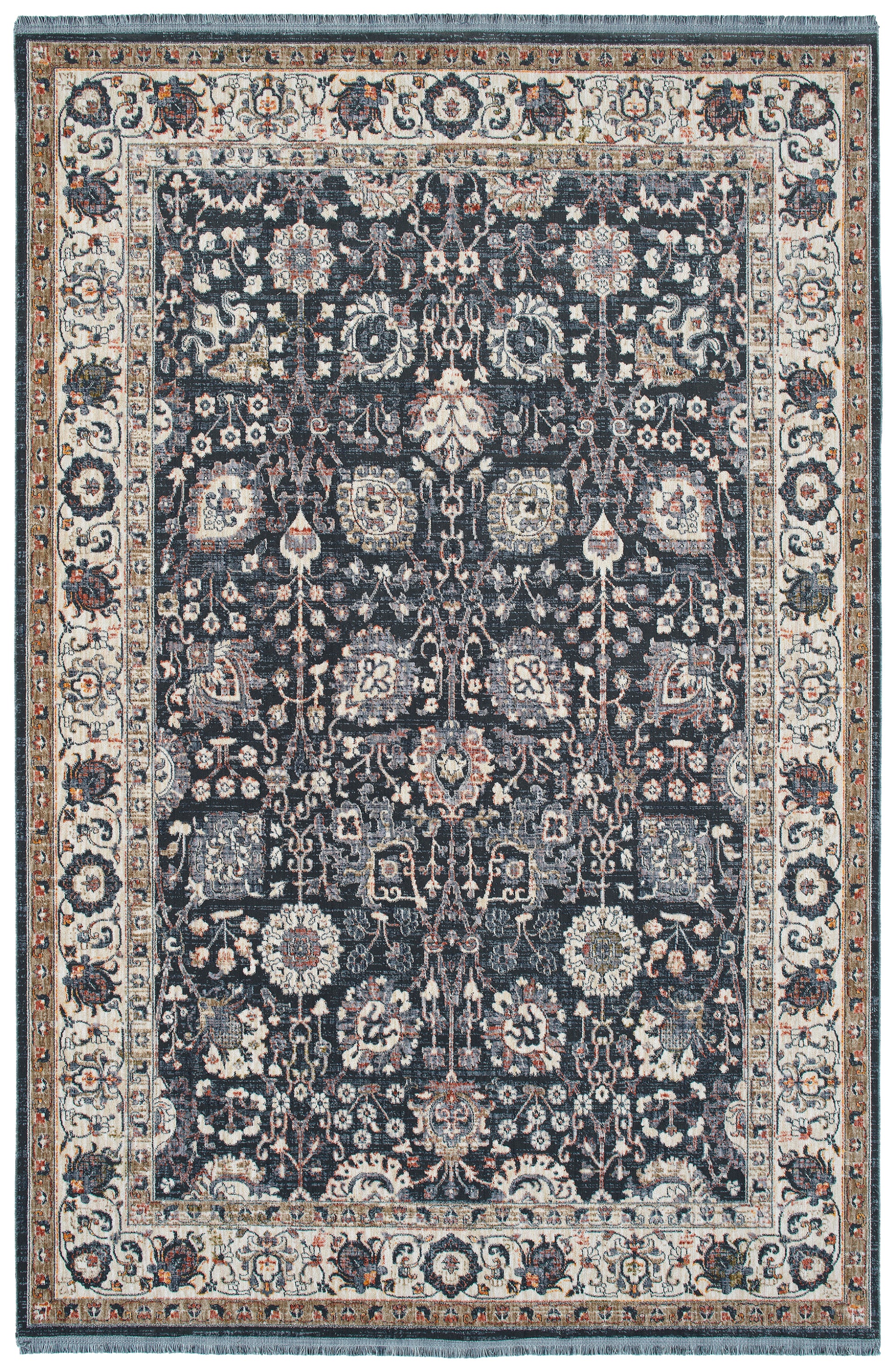 Transitional, Oriental, Cut Pile 5'3' x 7'3' Rectangle Area Rug
