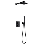Rainfall & Handheld Spray, In-Wall Installation, Anti-Corrosion Brass Body&304 Stainless Steel, Modern Bathroom Fixture