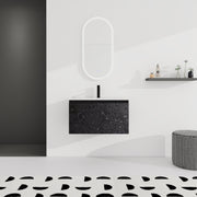 30'' Floating Wall-Mounted Bathroom Vanity With Ceramics Sink & Soft-Close Cabinet Door, KD-Package