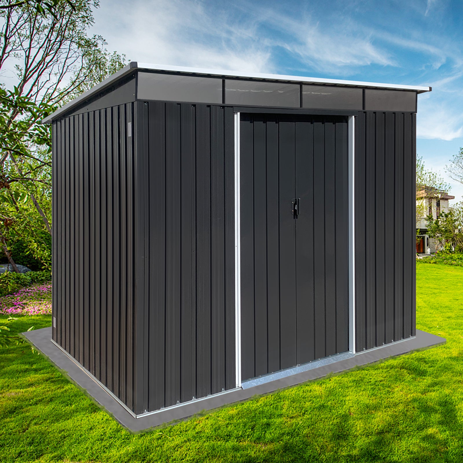 Metal garden sheds 6ftx8ft outdoor storage sheds Acrylic