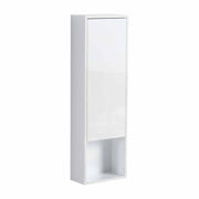12' Bathroom Wall Cabinet, Soft Close Doors, Float Mounting Design,Glossy White,(KD-Packing)