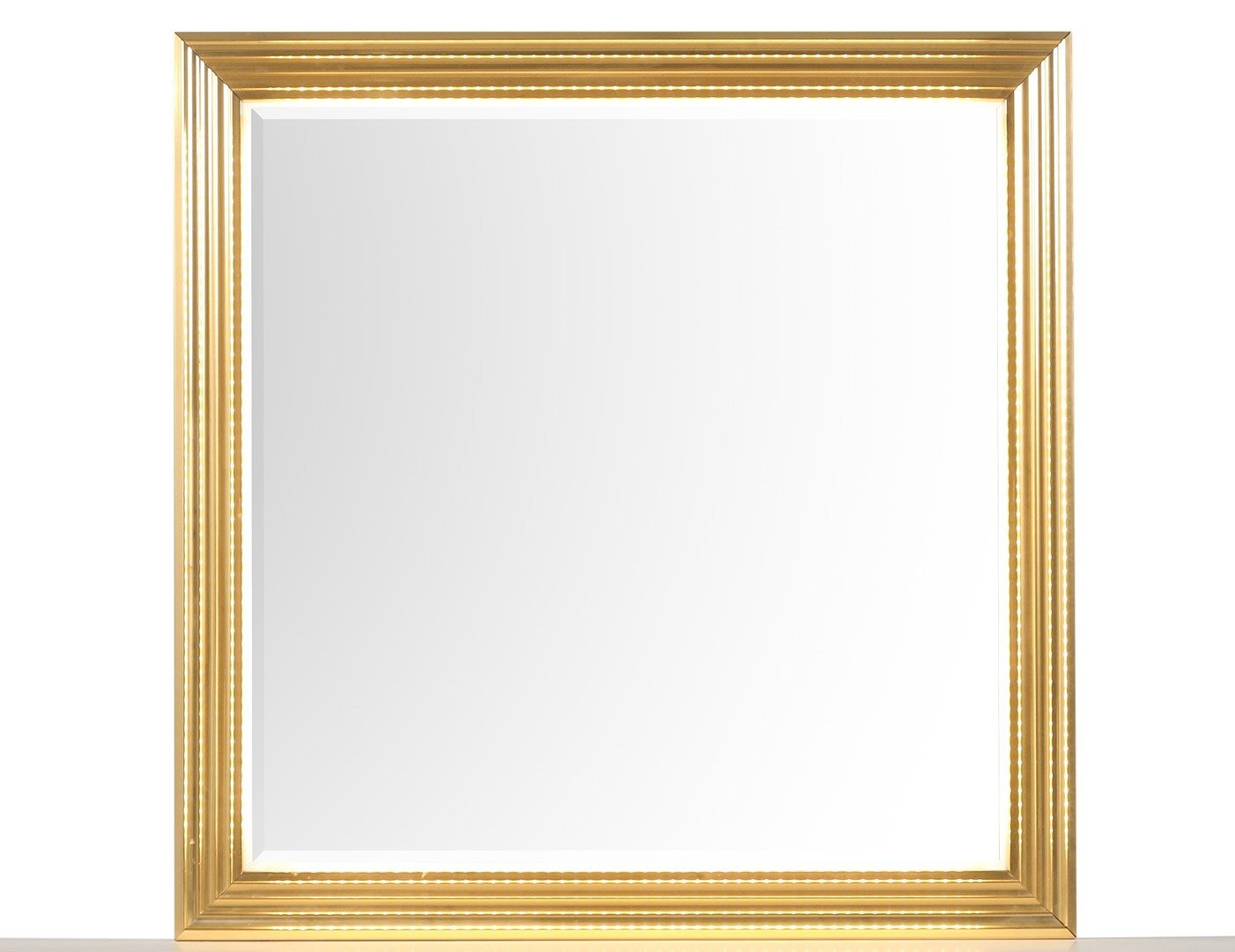 Obsession Contemporary Style Mirror Made with Wood & Gold Finish  same as B009P152665 (CA inventory)