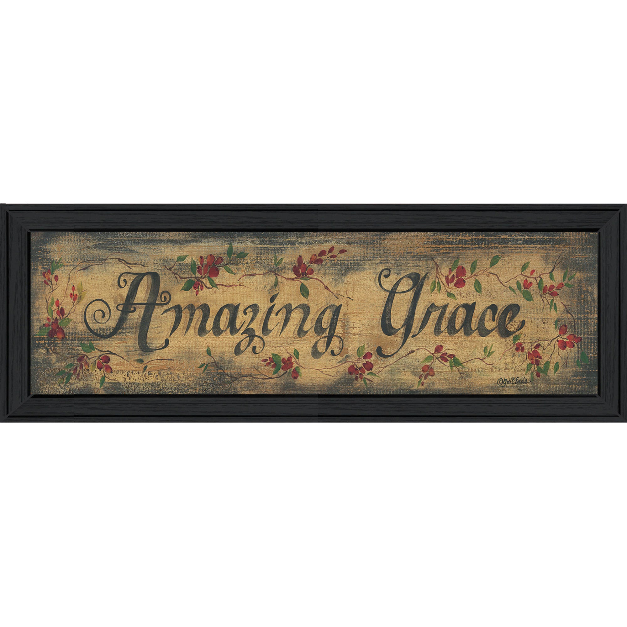 'Amazing Grace' By Gail Eads, Printed Wall Art, Ready To Hang Framed Poster, Black Frame