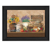 'Antique Kitchen' By Ed Wargo, Printed Wall Art, Ready To Hang Framed Poster, Black Frame